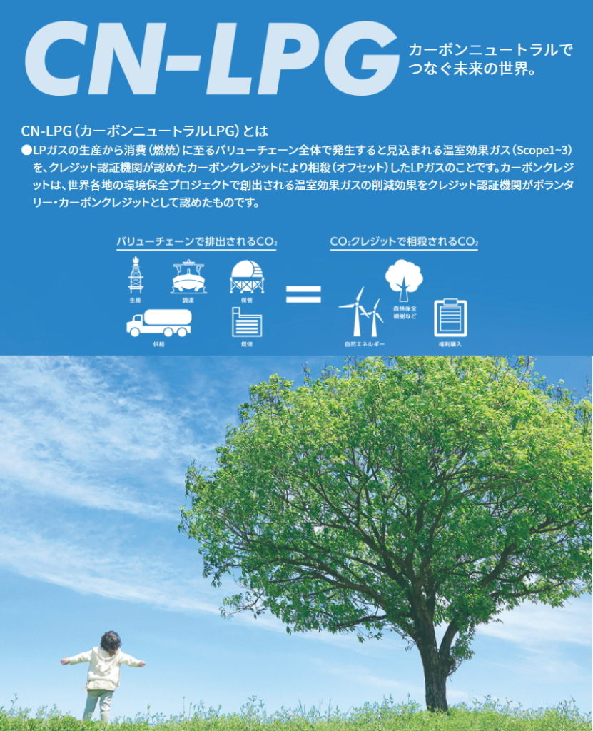 CN-LPG（カーボンニュートラルLPG）を利用したコインランドリー